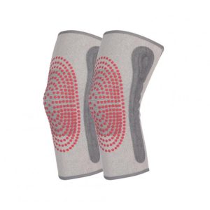 1 Pair Warm Knitted Knee Pads Self Heating Cold Protective Elastic Knee Warmer Protector Grey  |  Protective Gears Exercise & Sports Grey 1 pair + M (about 55-70kg)