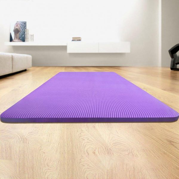 10mm Extra Thick Yoga Mat Non-slip High Density Anti-tear Fitness Exercise Mats With Carrying Strap pink  |  Yoga Exercise & Sports Pink