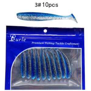 10pcs/Lot Soft Lures Silicone Bait For Fishing Sea Fishing Pvc Swimbait Wobblers Artificial Tackle 3#_7cm2g ten pcs  |  Fishing Baits & Hooks Fishing Baits & Hooks 3# + 7cm2g ten pcs