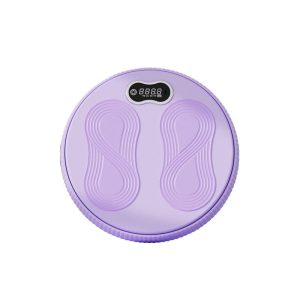 11.8 Inch Waist Twist Board Large Twisting Disc With Non-Slip Bottom Ab Twist Board For Slimming Exercise Core Strength Training Counting Twist Disk – Purple  |  Yoga Exercise & Sports Counting Twist Disk - Purple