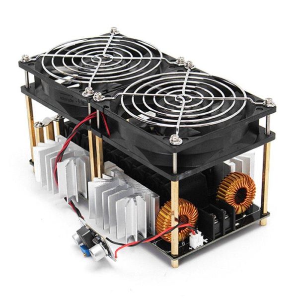 1800W/2500W ZVS Induction Heater Induction Heating Machine PCB Board Module Flyback Driver Heater Cooling Fan Interface+ Coil 2500W  |  Outdoor Gadgets Camping & Hiking 2500W