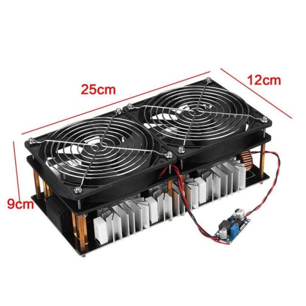 1800W/2500W ZVS Induction Heater Induction Heating Machine PCB Board Module Flyback Driver Heater Cooling Fan Interface+ Coil 2500W  |  Outdoor Gadgets Camping & Hiking 2500W