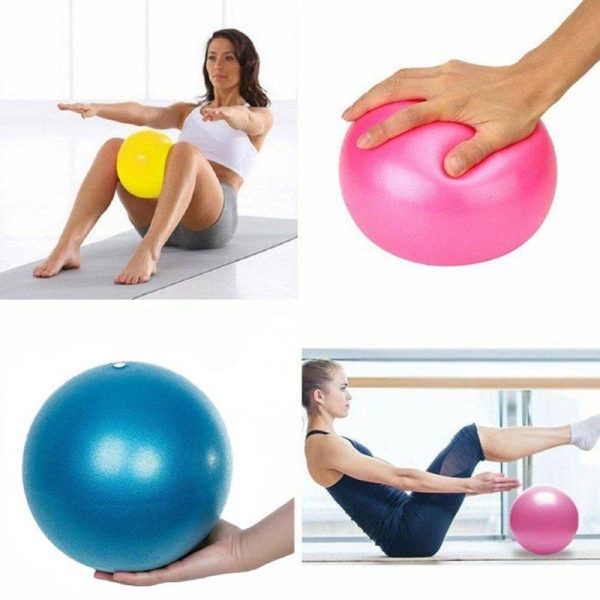 25cm Pilates Yoga Ball Explosion-proof Indoor Balance Exercise Gym Ball Fitness Equipment For Yoga Pilates Ballet pink  |  Yoga Exercise & Sports Pink