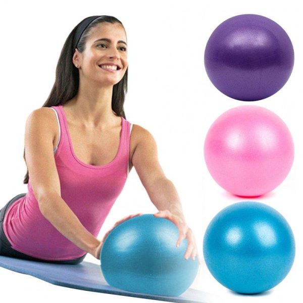 25cm Pilates Yoga Ball Explosion-proof Indoor Balance Exercise Gym Ball Fitness Equipment For Yoga Pilates Ballet pink  |  Yoga Exercise & Sports Pink