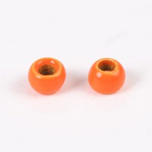 25pcs/set Fly Tying Tungsten Beads Round Nymph Head Ball Fly Tying Material Tungsten Bean Set Orange_3.3mm  |  Fishing Accessories Fishing Accessories Fishing Accessories