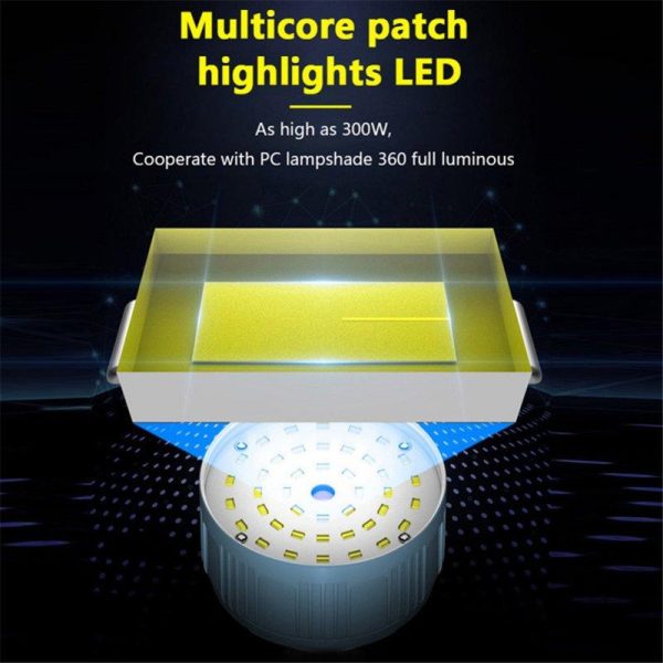 280w Smd5730 Solar Tent Light Led Bulb Usb Rechargeable Camping Light Outdoor Waterproof Camping Emergency Night Market Lamp as shown  |  Outdoor Lamps Camping & Hiking As shown