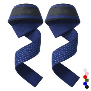 2pcs Weight Lifting Wrist Straps Silicone Non-slip Wear-resistant Gym Lifting Straps For Fitness Bodybuilding Training blue  |  Other Sports Products Exercise & Sports Blue