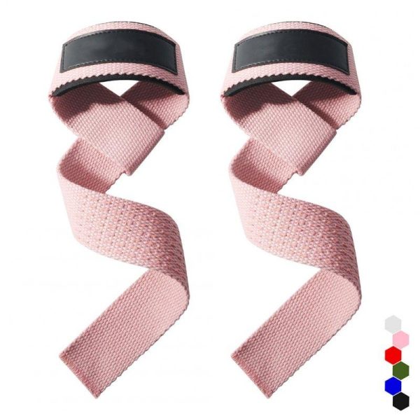 2pcs Weight Lifting Wrist Straps Silicone Non-slip Wear-resistant Gym Lifting Straps For Fitness Bodybuilding Training pink  |  Other Sports Products Exercise & Sports Other Sports Products