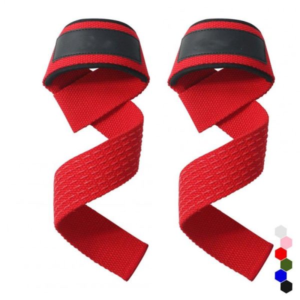 2pcs Weight Lifting Wrist Straps Silicone Non-slip Wear-resistant Gym Lifting Straps For Fitness Bodybuilding Training red  |  Other Sports Products Exercise & Sports Other Sports Products