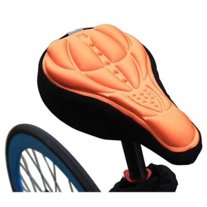 3D Breathable Bicycle Seat Cover Embossed High-elastic Cushion Perfect Bike Accessory Orange  |  Bicycle Accessories Bicycle Accessories Bicycle Accessories