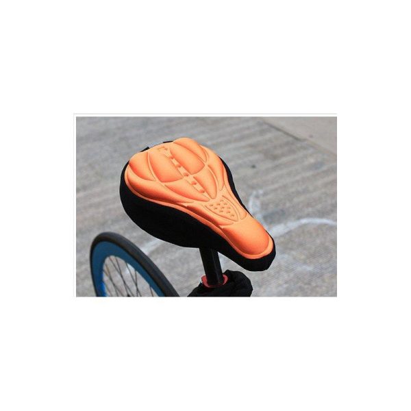 3D Breathable Bicycle Seat Cover Embossed High-elastic Cushion Perfect Bike Accessory Orange  |  Bicycle Accessories Bicycle Accessories Bicycle Accessories