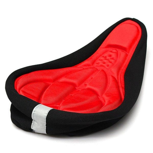 3D Breathable Bicycle Seat Cover Embossed High-elastic Cushion Perfect Bike Accessory red  |  Bicycle Accessories Bicycle Accessories Bicycle Accessories