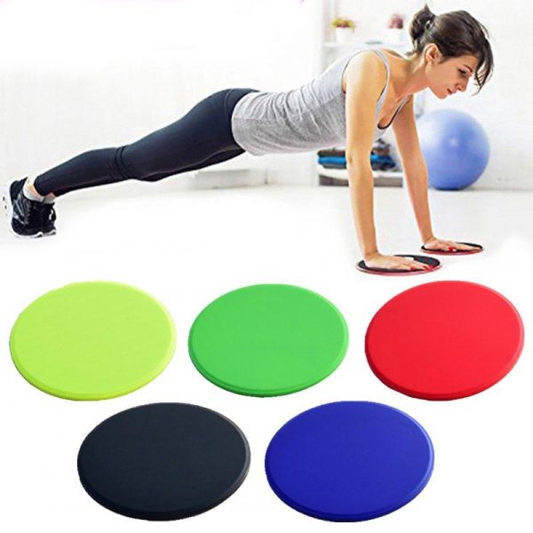 3Pcs Exercise Sliding Gliding Discs Yoga Fitness Abdominal Trainers Core Slider Tension Belt Resistance Ring green  |  Yoga Exercise & Sports Green