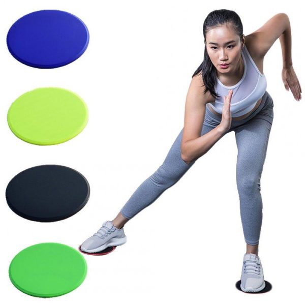 3Pcs Exercise Sliding Gliding Discs Yoga Fitness Abdominal Trainers Core Slider Tension Belt Resistance Ring green  |  Yoga Exercise & Sports Green