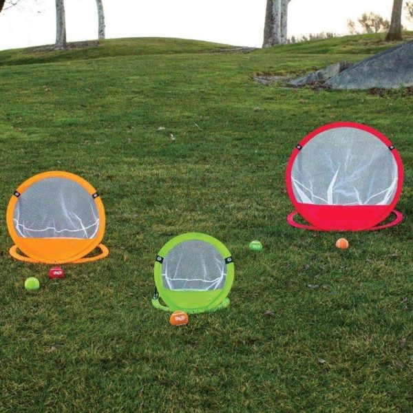 3pcs Golf Practice Chipping Net Pop Up Golf Target Cages Golf Nets Portable Chipping Net For Swing Training as picture show  |  Ball Games & Golf Ball Games & Golf As picture show