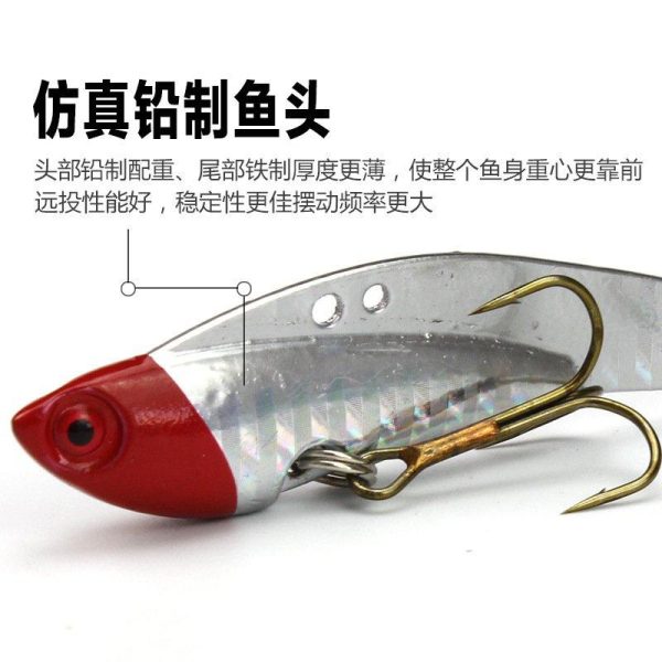 4PCS 7.5cm 25g Hard Metal VIB Fishing Lures Swing Vibration Pike Carp Trout Catfish Fishing Baits Set Set  |  Fishing Baits & Hooks Fishing Baits & Hooks Fishing Baits & Hooks