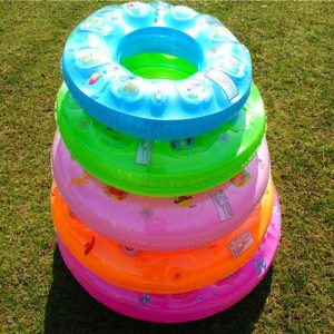 50-90cm Swimming Ring Thickened Double Layer Inflatable Fluorescent Pool Float Summer Swimming Toy (random Color) 90# (grown up)  |  Water Sports Exercise & Sports 90# (grown up)