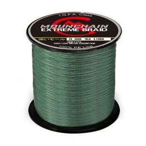 500 M Fishing  Line 8 Strands PE Braided  Strong Pull Main Line Fishing Line Fishing Tackle Dark green_500m_20LB/0.23mm  |  Fishing Reels & Rods Fishing Reels & Rods Dark green + 20LB/0.23mm + 500m