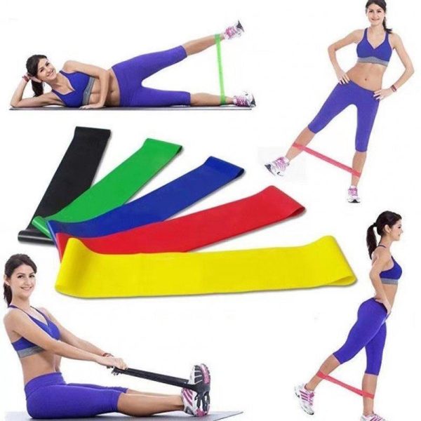 5PCS Resistance Bands Latex Workout Fitness Elastic Yoga Band Pilates Expander Sport Pull Rope Gym Exercise Equipment D blue color  |  Yoga Exercise & Sports D blue color