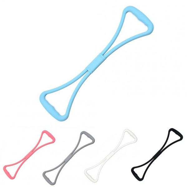 8 Shaped Resistance Bands Multifunctional Yoga Gym Fitness Pulling Rope For Arms Back Shoulders Legs Buttocks White  |  Fitness Equipment Exercise & Sports Fitness Equipment