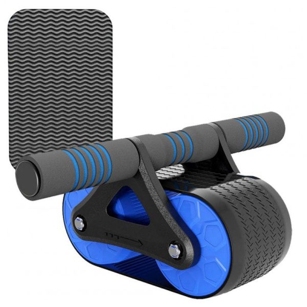 Abdominal Roller With Cushion Weight Loss Abdominal Trainer With 2 Wheels Home Workout Equipment blue  |  Fitness Equipment Exercise & Sports Blue