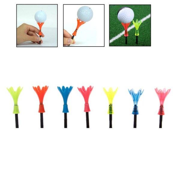 Adjustable Golf Plastic Tees Golf Ball Holder Golfer Training/Practice Tool Rotatable Limited Step Down Golf Tees Random Color  |  Ball Games & Golf Ball Games & Golf Ball Games & Golf