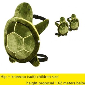 Adult Kids Outdoor Sports Skiing Skating Snowboarding Hip Protective Snowboard Knee Pad Hip Pad [Children] green turtle diaper + knee pads  |  Protective Gears Exercise & Sports [Children] green turtle diaper + knee pads