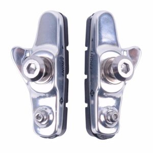 Aluminum Alloy Road Bike Brake Block C brake Fixed Cog Silent Brake Block Piece Water Guide Rubber Brake Piece Bicycle Accessories Silver  |  Bicycle Accessories Bicycle Accessories Bicycle Accessories