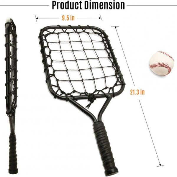 Baseball Racket Fungo Racket Nylon Practicing Racket For Coaches Parents Players Practice Hitting Grounders Pop Flies black  |  Ball Games & Golf Ball Games & Golf Ball Games & Golf