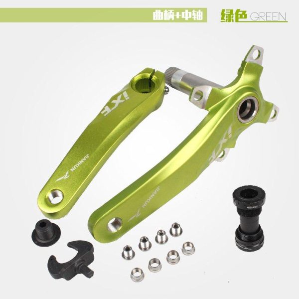 Bicycle Crank IXF Left/Right Crank + Middle Shaft Bicycle Crankset Bicycle Accessories Bike Part Golden  |  Bicycle Accessories Bicycle Accessories Bicycle Accessories