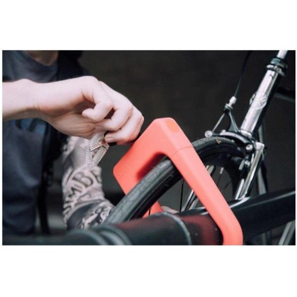 Bicycle Silicone U-Lock Mountain Bike  Anti Theft Lock Universal Aluminum Waterproof Anti-Collision Portable Bicycle Lock Accessories red  |  Bicycle Accessories Bicycle Accessories Bicycle Accessories