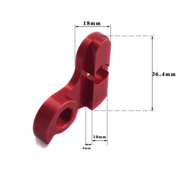 Bicycle Single Speed Refit Transmission Tail Hook Folding Bicycle 412 Three-speed Extraposition Hook red  |  Bicycle Accessories Bicycle Accessories Bicycle Accessories