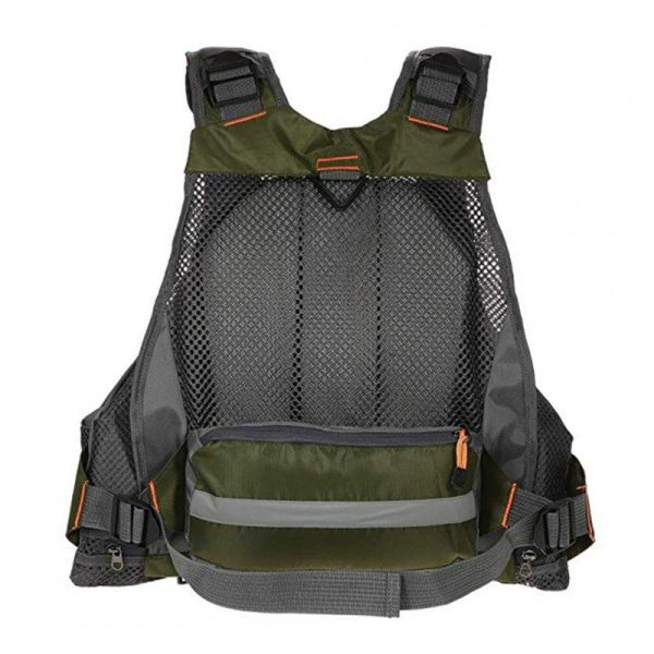 Breathable Polyester Mesh Design Fishing Vest Fishing Safety Life Jacket for Swimming Sailing green  |  Survival Gears Camping & Hiking Green