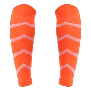 Calf Compression Sleeves Running Support Recovery Improve Blood Circulation For Shin Splint Men Women 240-pin bright stripe orange  |  Protective Gears Exercise & Sports 240-pin bright stripe orange