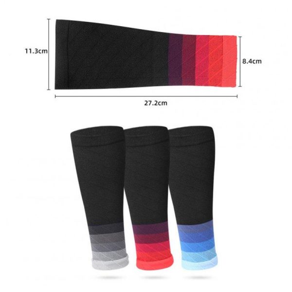 Calf Compression Sleeves Running Support Recovery Improve Blood Circulation For Shin Splint Men Women 240-pin bright stripe orange  |  Protective Gears Exercise & Sports 240-pin bright stripe orange