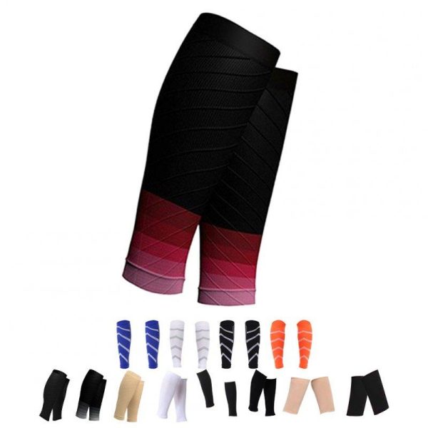 Calf Compression Sleeves Running Support Recovery Improve Blood Circulation For Shin Splint Men Women 240-pin gradually red  |  Protective Gears Exercise & Sports 240-pin gradually red