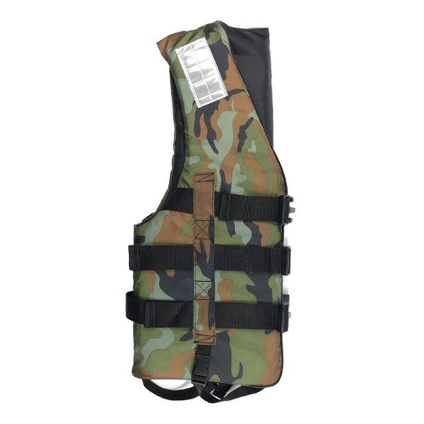 Camouflage Life Jacket Lightweight Adult Foam Swimming Life Jacket Adjustable Foldable Life Jacket Vest Type 1_XL-suitable for 60-80 kg  |  Survival Gears Camping & Hiking Survival Gears