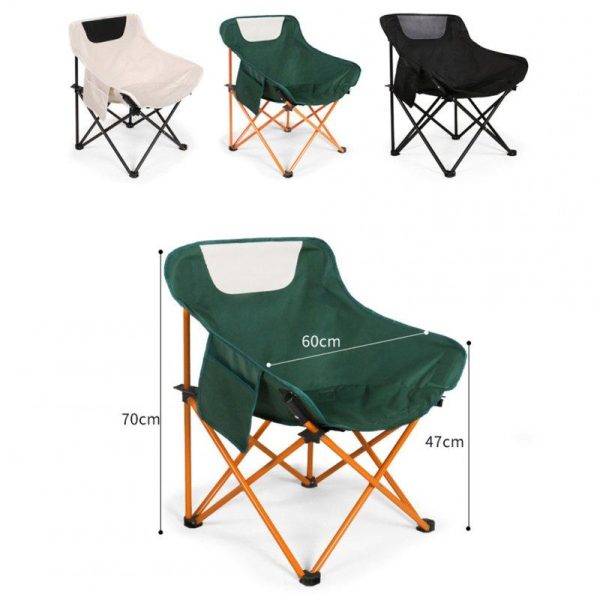 Camping Chairs Lawn Chairs Portable Chair Support 150kg Foldable Chair Backpacking Chair 600D Oxford Cloth + Aluminum Alloy Khaki  |  Outdoor Gadgets Camping & Hiking Khaki