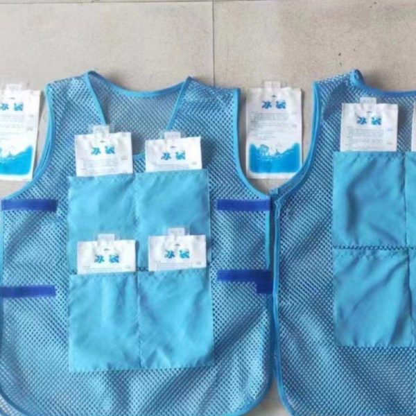 Cooling Ice Vest Summer Outdoor Activities Cooling Ice Vest With 8 Ice Bags For Men Women Hot Summer Outdoor Working blue  |  Survival Gears Camping & Hiking Blue