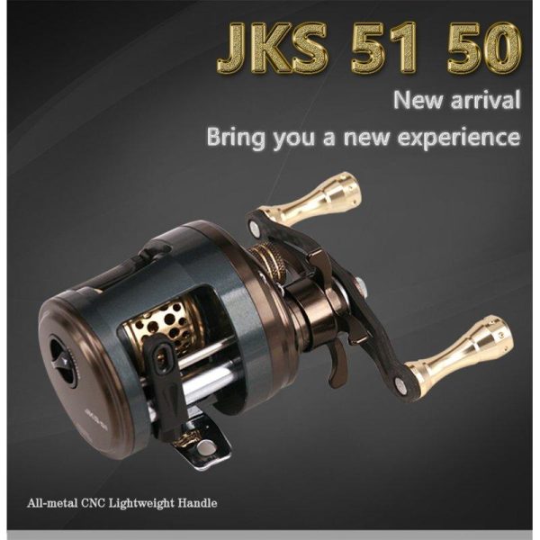 DEUKIO 11+1 Bearings Round Profile Baitcast Reel Light Lure Casting Reel For Stream Trout Fishing Left/Right Hand Optional JKS 50 (right hand)  |  Fishing Reels & Rods Fishing Reels & Rods Fishing Reels & Rods