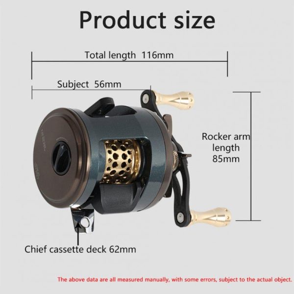 DEUKIO 11+1 Bearings Round Profile Baitcast Reel Light Lure Casting Reel For Stream Trout Fishing Left/Right Hand Optional JKS 51 (left hand)  |  Fishing Reels & Rods Fishing Reels & Rods Fishing Reels & Rods