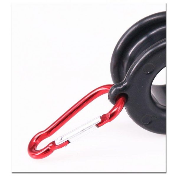 Deukio Fishing Line Winder Wire Winding Handle Holder Knot Tying Puller Tool For Fishing Tackle Accessory Black + red buckle  |  Fishing Baits & Hooks Fishing Baits & Hooks Black + red buckle