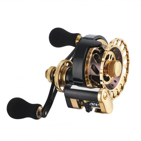 Fishing Reel 11-axis Cnc All-metal Head Smooth Micro Lead Fishing Reel Fishing Accessories b65 golden left hand  |  Fishing Reels & Rods Fishing Reels & Rods B65 golden left hand