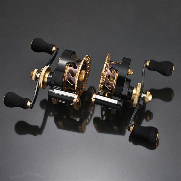 Fishing Reel 11-axis Cnc All-metal Head Smooth Micro Lead Fishing Reel Fishing Accessories b65 golden left hand  |  Fishing Reels & Rods Fishing Reels & Rods B65 golden left hand