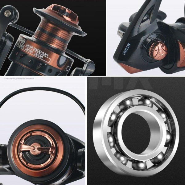 Fishing Reel 5.2:1 4.7:1 High Speed 13BB full Metal Spool Spinning Reel Saltwater Reel carp Fishing Reel MT3000  |  Fishing Reels & Rods Fishing Reels & Rods Fishing Reels & Rods