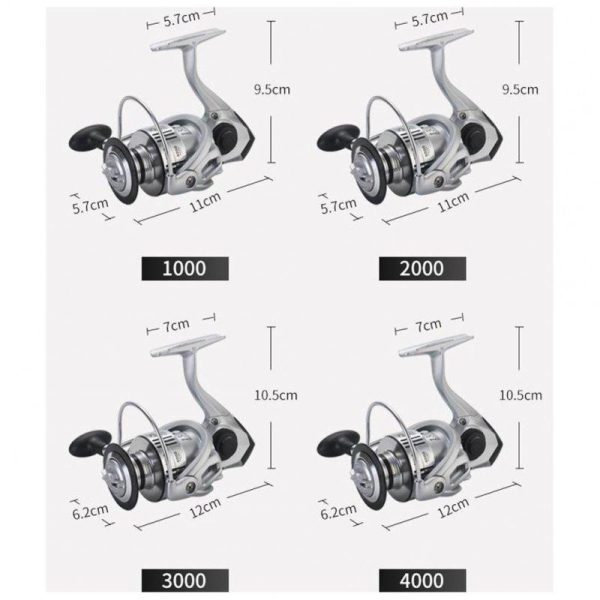 Fishing Reel Spinning Reel Full Metal Anti-corrosion 14BB Lure Sea Fishing Reel ZEUS3000  |  Fishing Reels & Rods Fishing Reels & Rods Fishing Reels & Rods