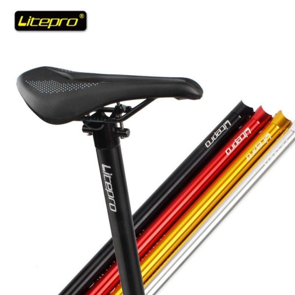 Foldable Bicycle Seat Post Ultra-light CNC Seat Straight Tube red  |  Bicycle Accessories Bicycle Accessories Bicycle Accessories