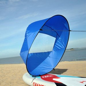 Foldable Kayak Wind Sail Ultra-light Portable Special Sail for Water Sports Canoe Inflatable Boat Sup Blue  |  Water Sports Exercise & Sports Blue