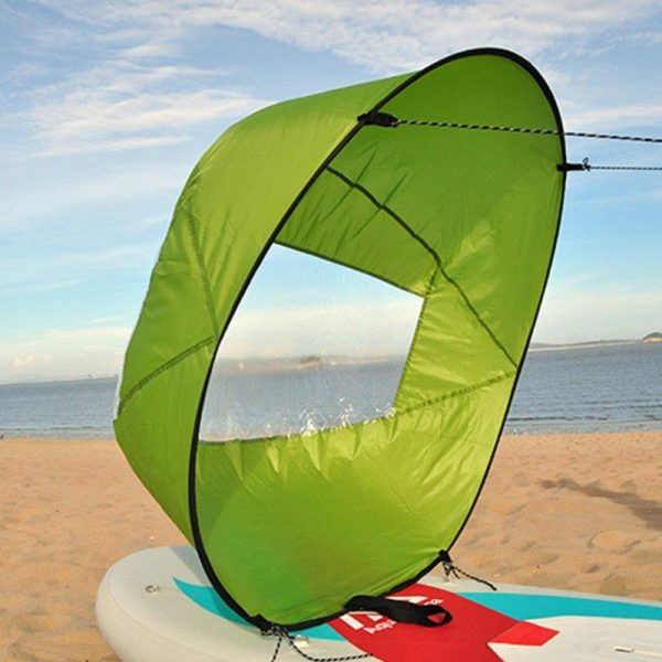 Foldable Kayak Wind Sail Ultra-light Portable Special Sail for Water Sports Canoe Inflatable Boat Sup Blue  |  Water Sports Exercise & Sports Blue