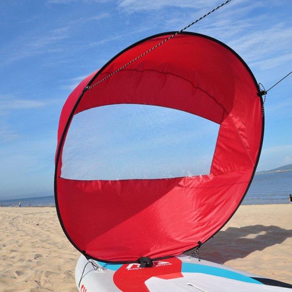 Foldable Kayak Wind Sail Ultra-light Portable Special Sail for Water Sports Canoe Inflatable Boat Sup Blue  |  Water Sports Exercise & Sports Blue